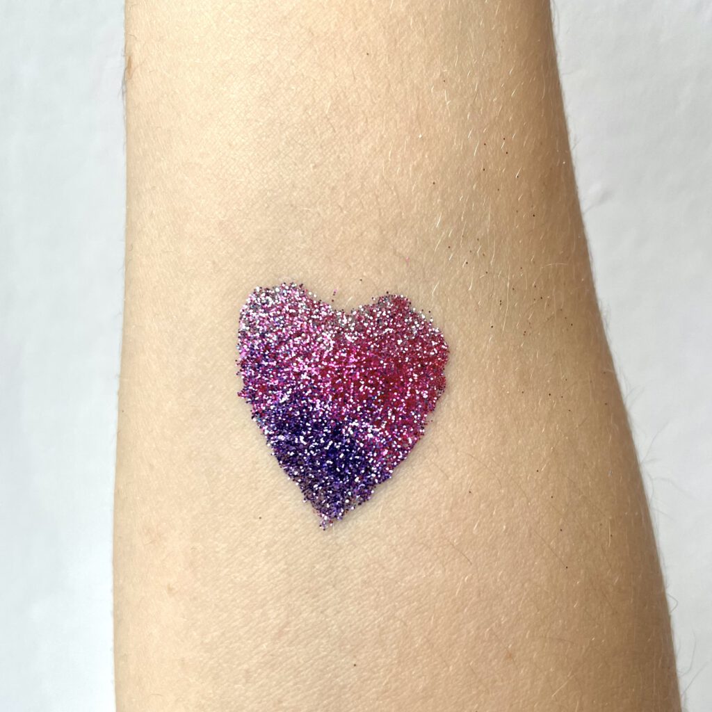 Glitzertattoo Herz