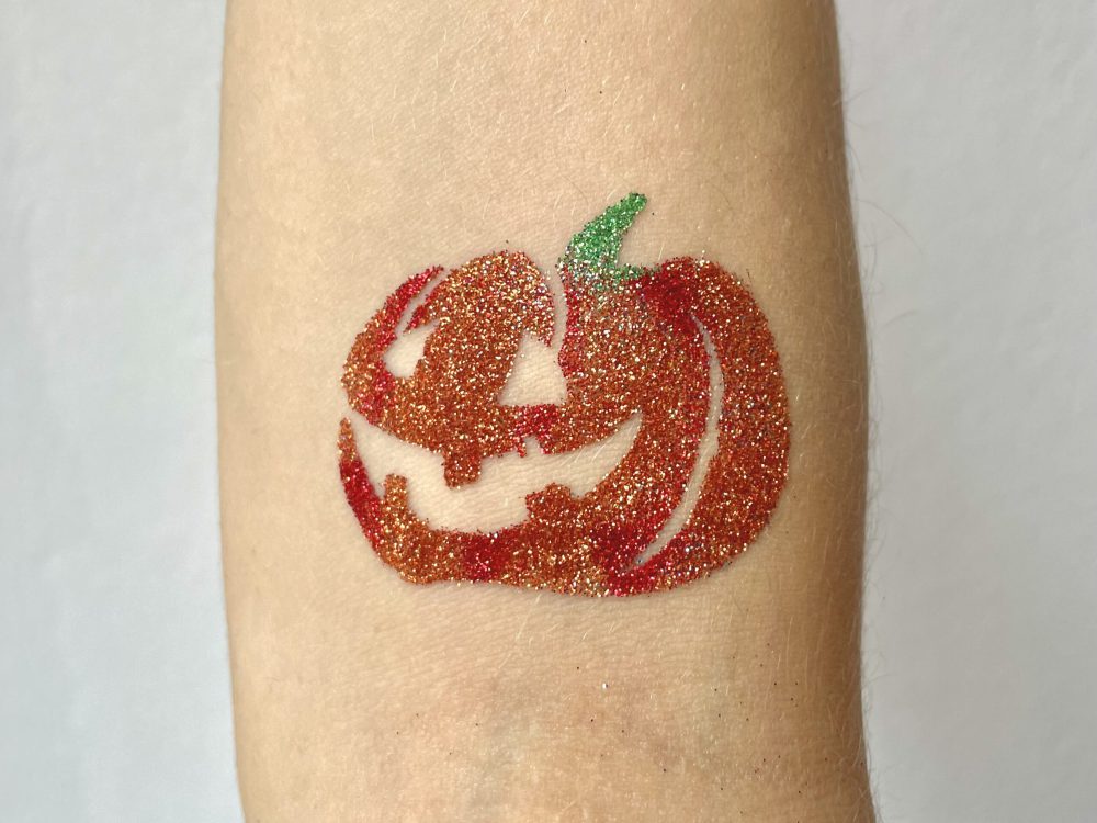 Glitzertattoos Halloween